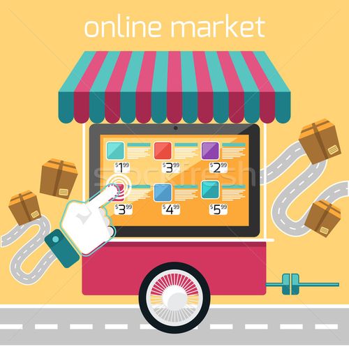 商业照片: 网上购物 · 智能手机 · 购买 · 产品 · 在线 · 购物